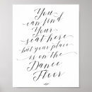 Search for is on the dance floor wedding signs Black and white