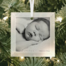 Search for baby birth christmas tree decorations Black and white