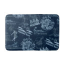 Search for indigo blue bath mats Vintage