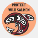 Search for white salmon stickers Black