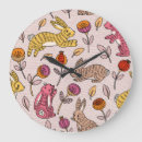 Search for pink bunny clocks Floral