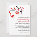 Search for red birds wedding invitations Simple