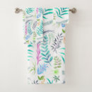 Search for botanical bath towels Illustration