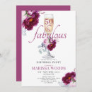 Search for 50 and fabulous invitations Floral