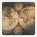Search for antique world map stickers Studio shot