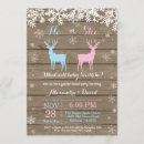 Search for deer gender reveal invitations He or she