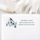 Search for winter woods return address labels Modern