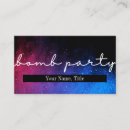 Search for paint party business cards Black