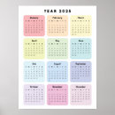 Search for yearly calendar posters 2025