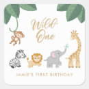 Search for baby first stickers Jungle animals