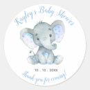Search for baby shower animals stickers Elephant