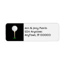 Search for golfer return address labels Black and white