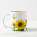 Search for butterfly mugs Sunflower
