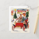 Search for vintage car christmas postcards Festive