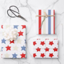 Search for red white blue wrapping paper Stars and stripes
