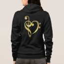Search for music musical note womens hoodies Heart