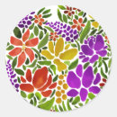 Search for abstract floral stickers Bright