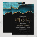 Search for teal gold birthday invitations Glitter