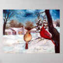Search for cardinals in winter posters Birds