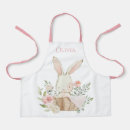 Search for pink bunny aprons Watercolor