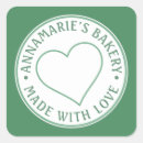 Search for baking square stickers Heart