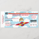 Search for pilot birthday invitations Boarding pass