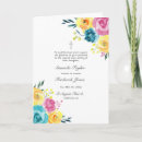 Search for church wedding programmes Watercolor