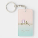 Search for colourful owls key rings Pink