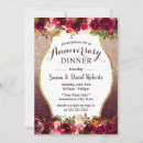 Search for dinner wedding anniversary invitations Floral