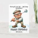 Search for humorous birthday cards For him