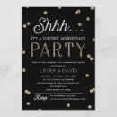 Search for anniversary celebration invitations Black