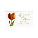 Search for love address stickers Orange