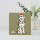 Search for siberian husky christmas cards Snow