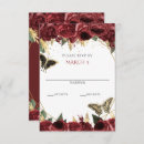 Search for butterflies rsvp cards Elegant