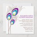 Search for purple peacock wedding invitations Feathers