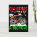 Search for cyclist christmas cards Santa claus