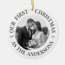 Search for brush christmas tree decorations Mr and mrs
