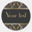Search for art deco monogram stickers Gold