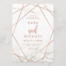 Search for rose gold geometric wedding invitations Contemporary