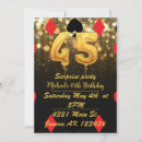 Search for casino birthday invitations Gold
