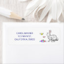 Search for cute easter bunny and eggs return address labels Bunnies