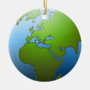 Search for world globe earth christmas tree decorations Geography
