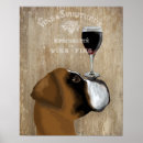 Search for vin posters Dog with wine