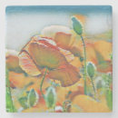 Search for orange poppies coasters Flowers