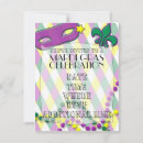 Search for mardi 4x5 invitations Green