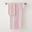 Search for pink stripes bath towels Pink and green