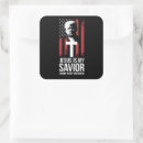 Search for jesus is my savior stickers Keep america great