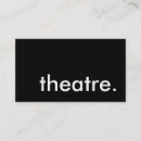 Search for theatre business cards Actor