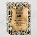 Search for leopard 50th birthday invitations Fabulous