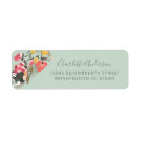 Search for flower wreath return address labels Modern